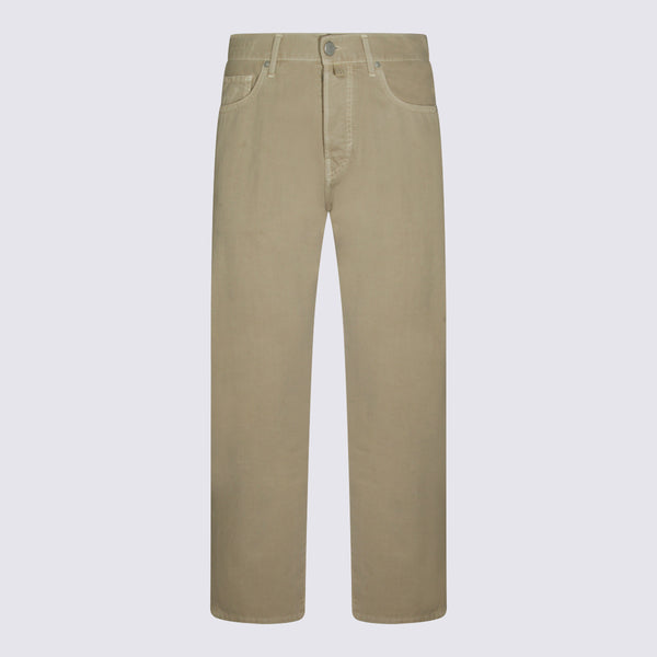 Jacob Cohen 100% Cotton jeans in beige