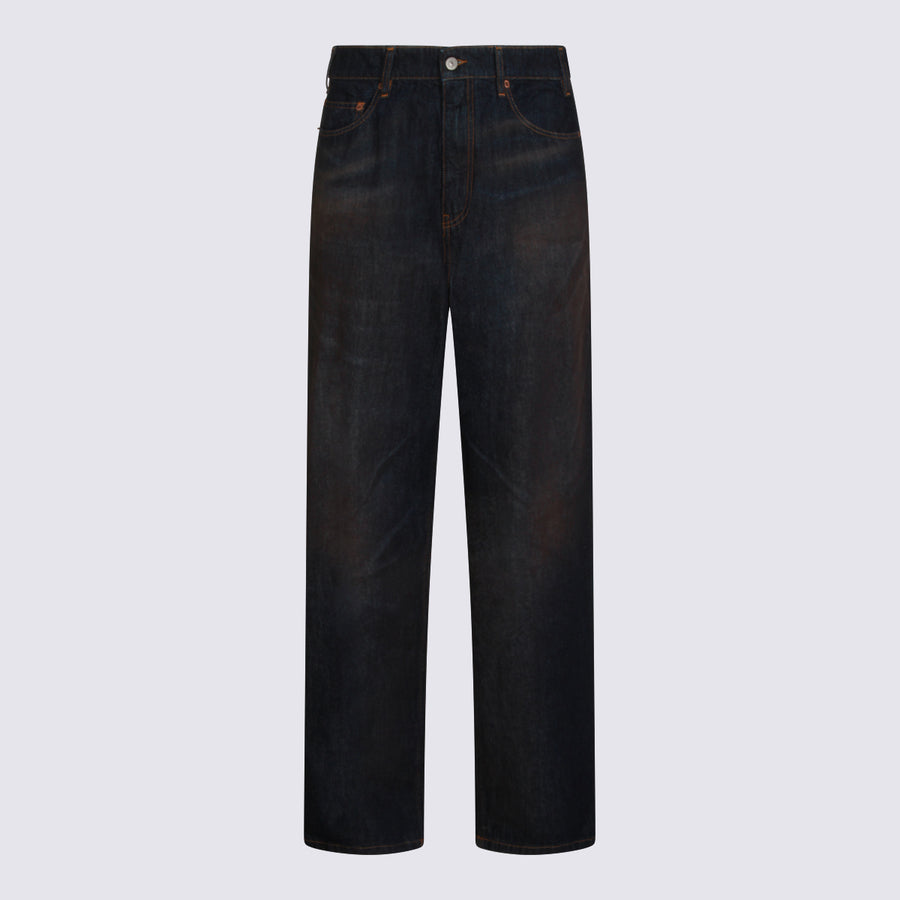 MM6 Maison Margiela 100% Cotton jeans in dark blue