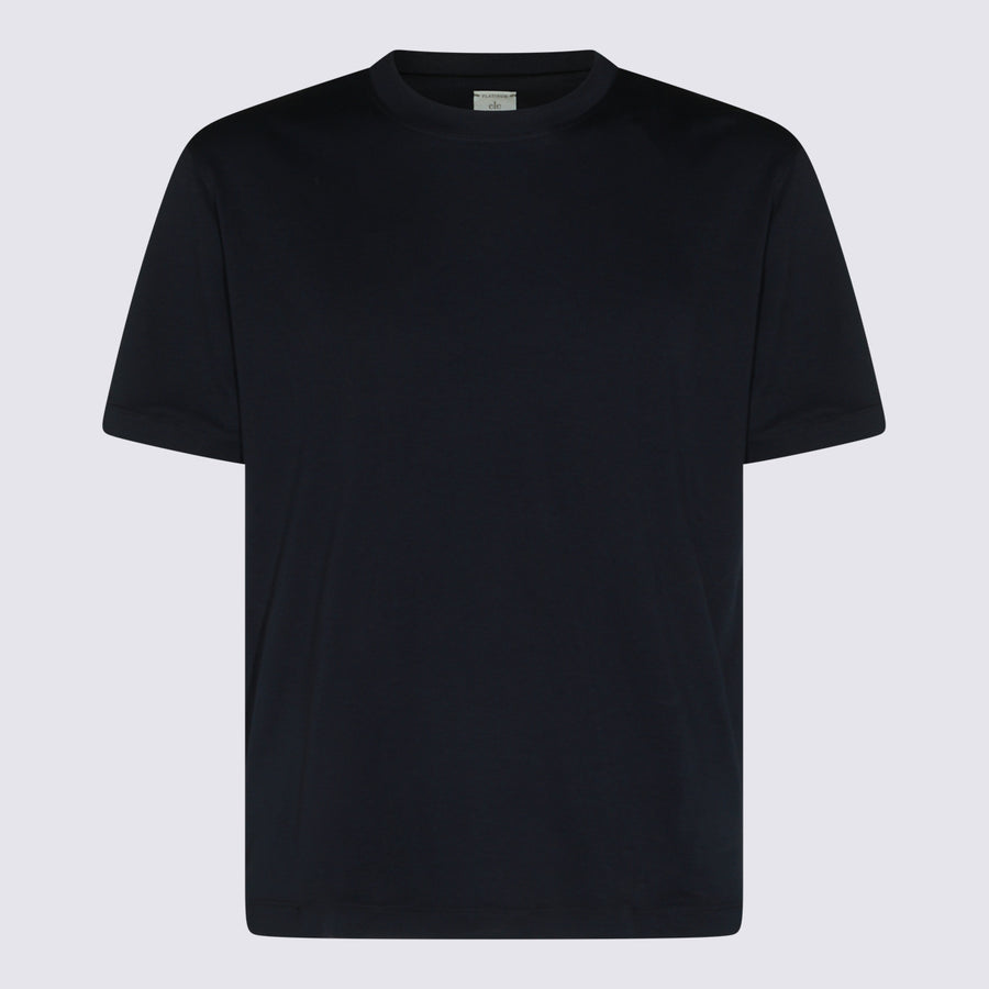 Eleventy 50% Modal 50% Cotton t-shirt in navy