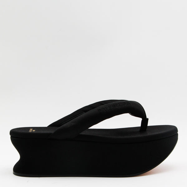 Balenciaga Textile upper sandals in black