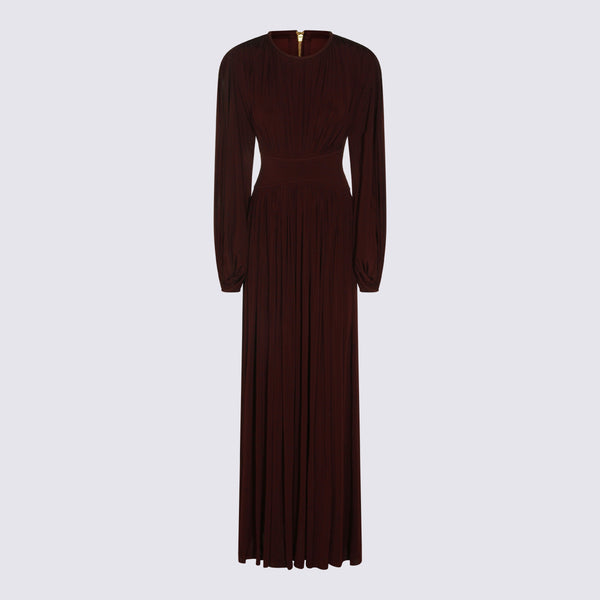 Zimmermann 88% Viscose dress in mahogany