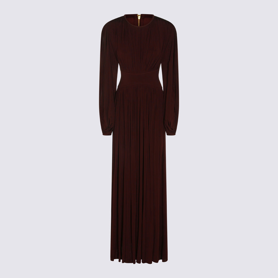 Zimmermann 88% Viscose dress in mahogany