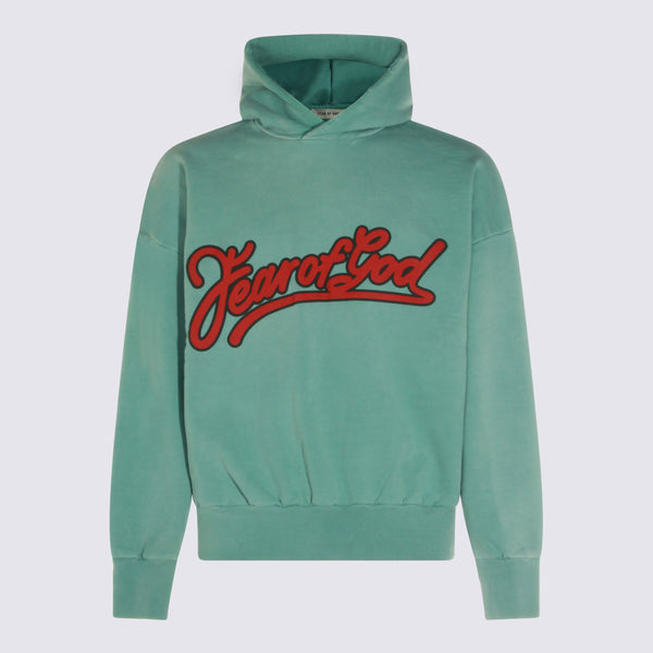 Fear Of God Fleece hoodie in green