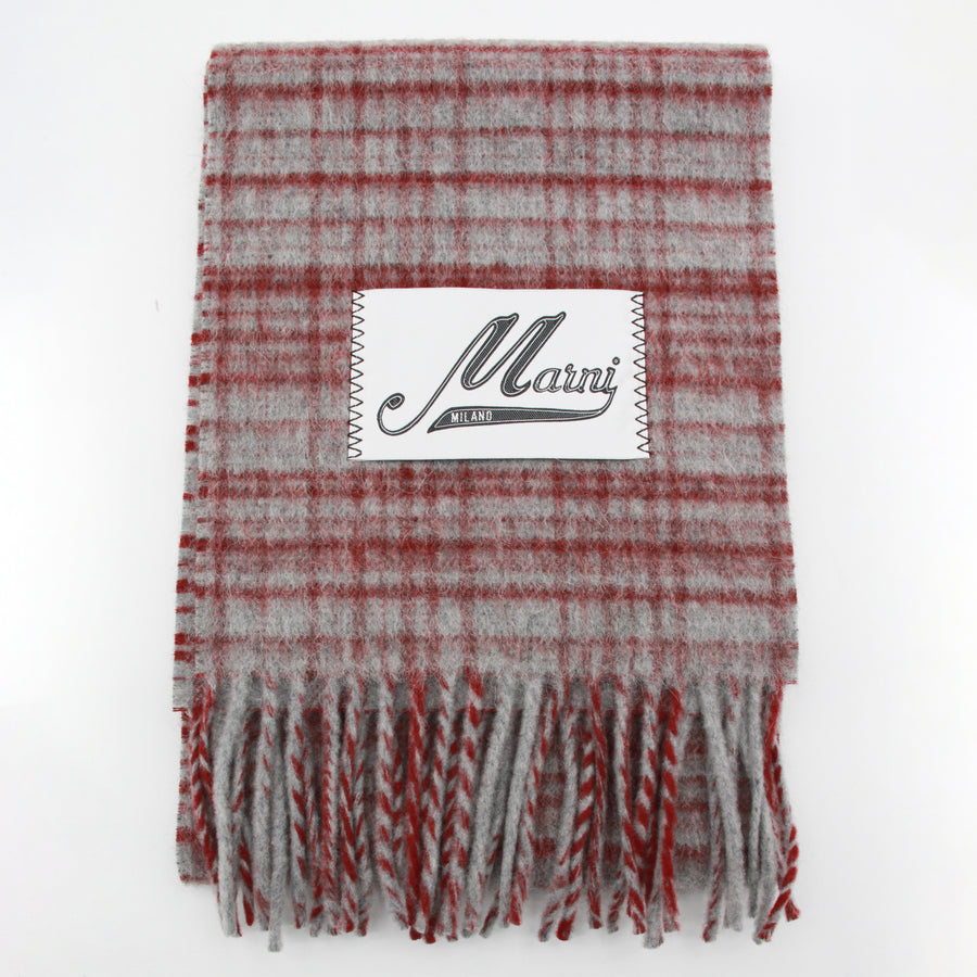 Marni 89% Virgin Wool scarf in red