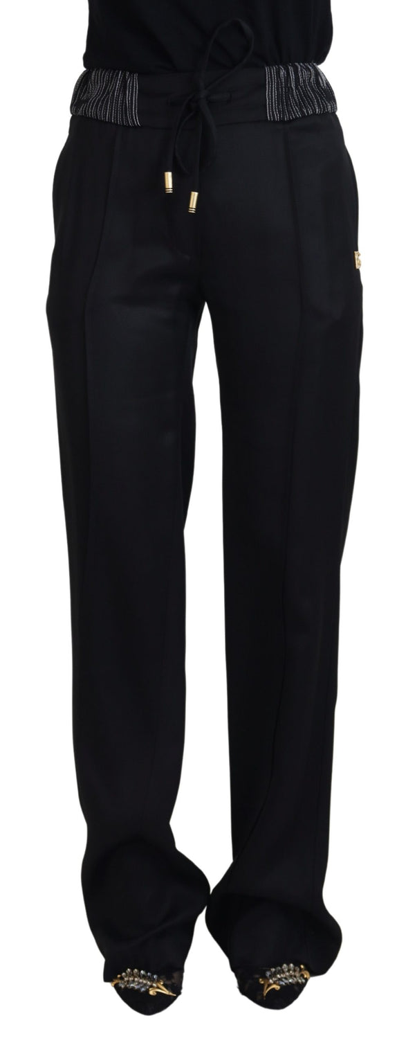 Dolce & Gabbana 100% Cotton trousers in black