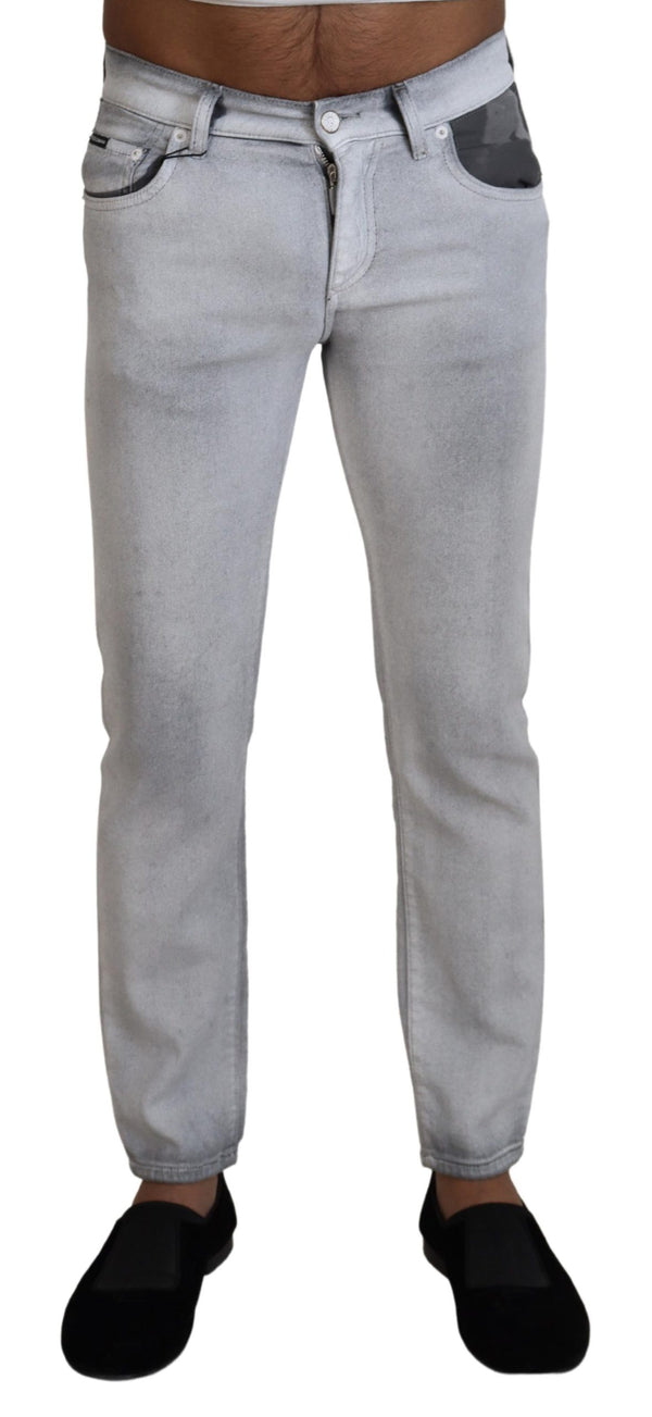 Dolce & Gabbana 92% Cotton jeans in gray