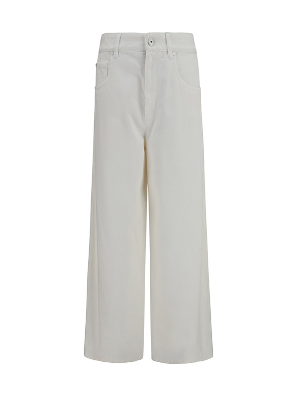 Brunello Cucinelli 100% Cotton jeans in white