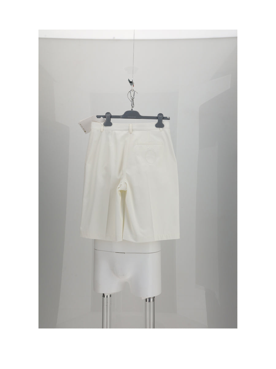Shorts Bermuda White Cotton