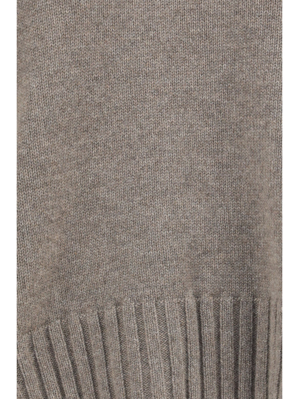 Sweater Crew Neck Cashmere Stone Beige (capra Hircus)