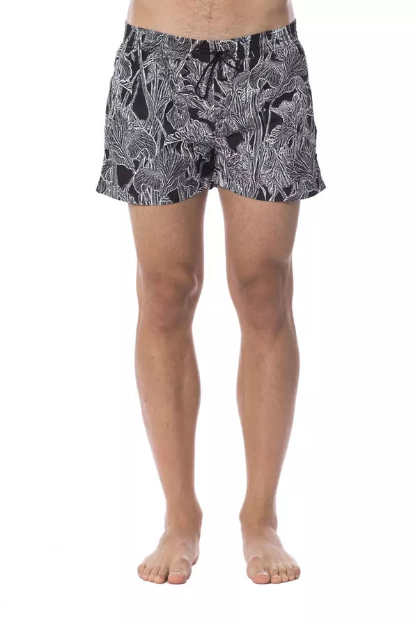 Roberto Cavalli Sport Polyester swim shorts in black