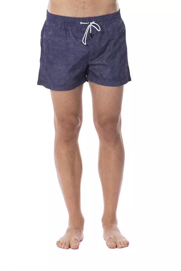 Roberto Cavalli Sport Polyester swim shorts in blue