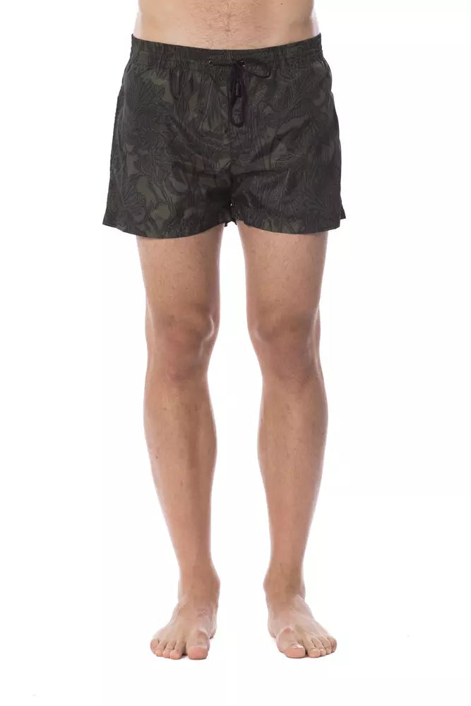 Roberto Cavalli Sport Polyester swim shorts in gray
