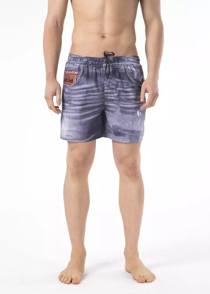 Just Cavalli Polyester swim shorts in blue