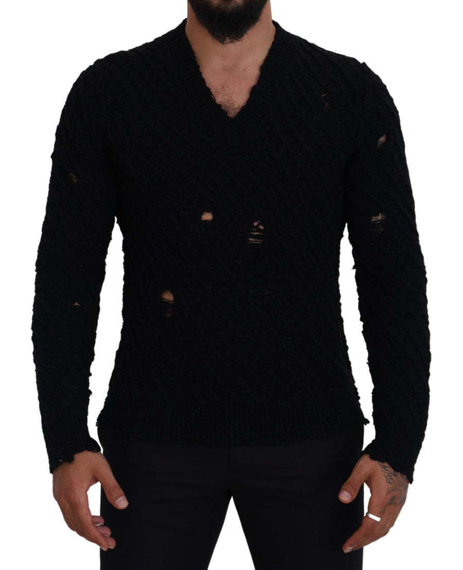Dolce & Gabbana 93% Wool sweater in black