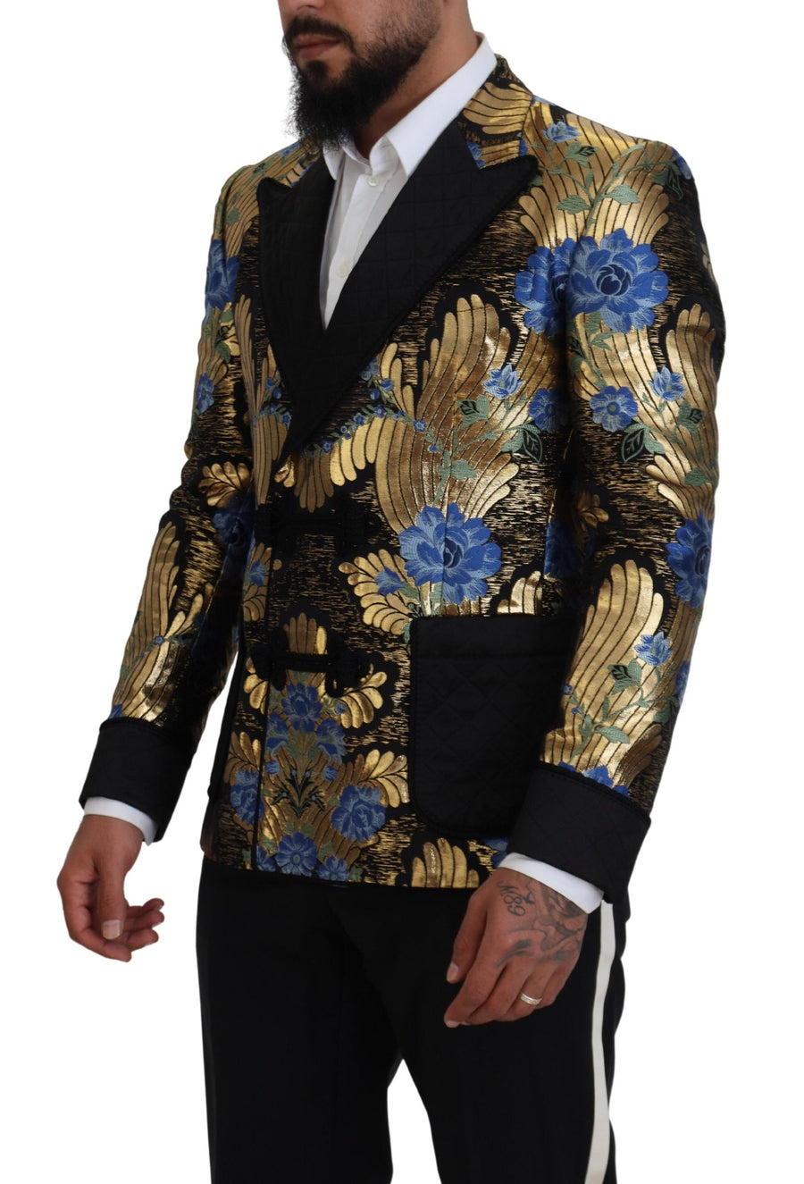 Dolce & Gabbana 74% Wool blazer in gold