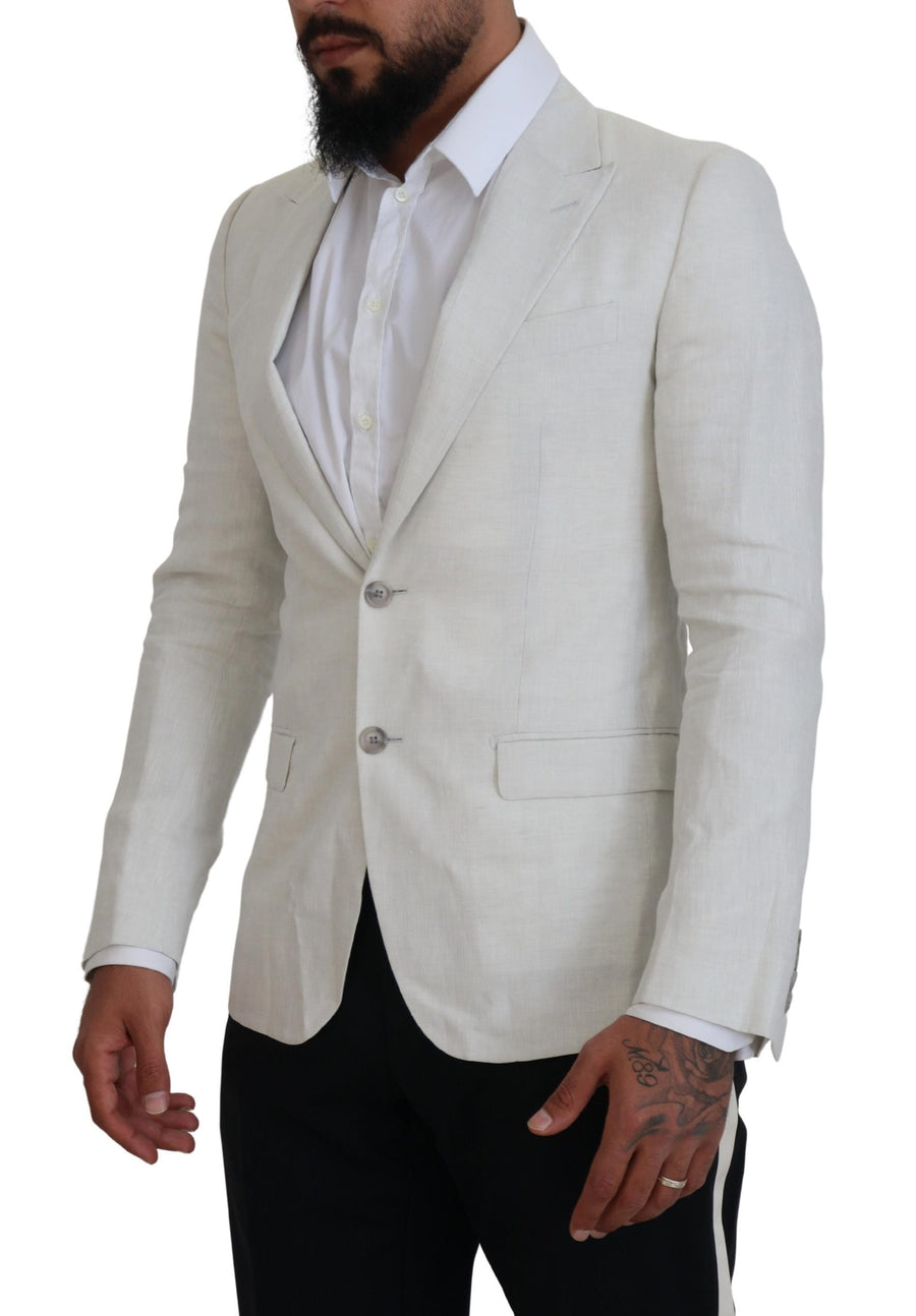 Dolce & Gabbana 95% Linen blazer in white