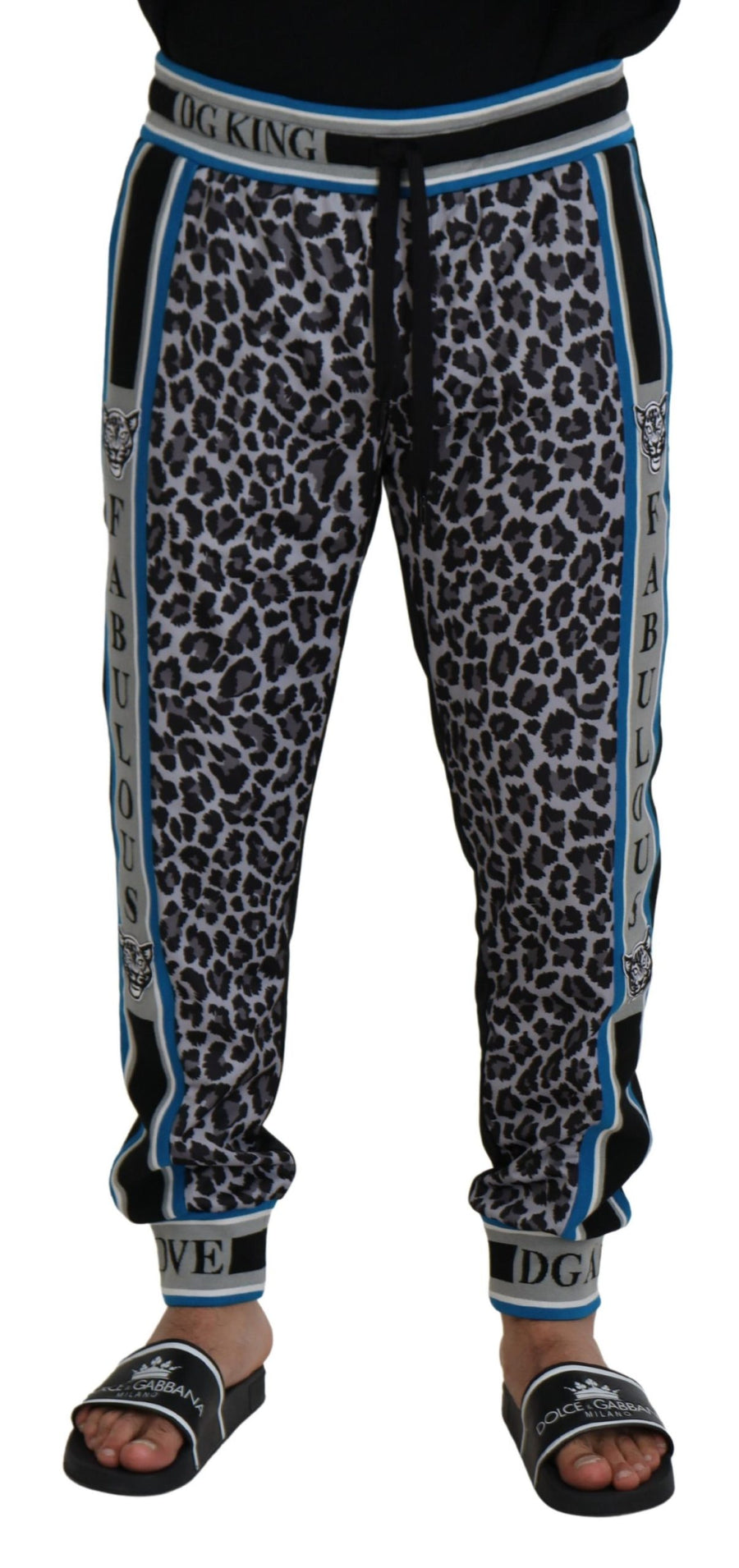 Dolce & Gabbana 100% Polyester joggers in gray