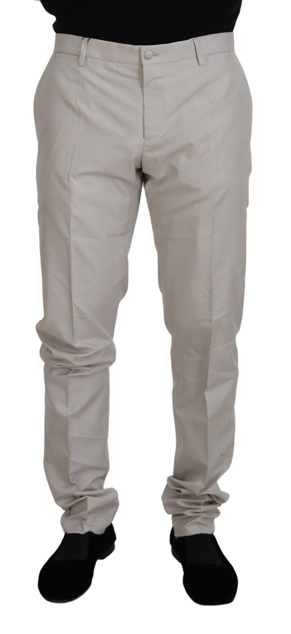 Dolce & Gabbana 97% Silk chino pants in beige
