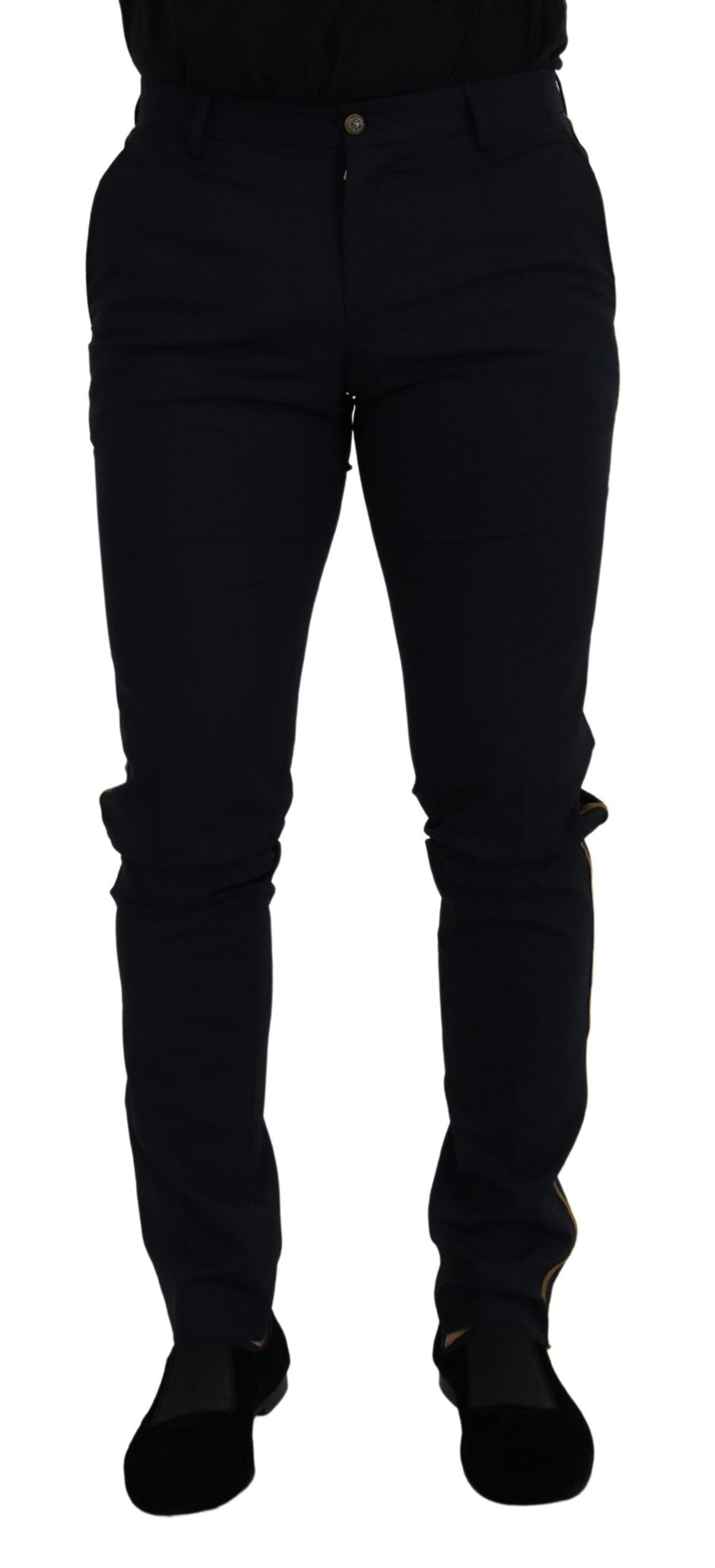 Dolce & Gabbana 98% Wool 2% Elastane trousers in black