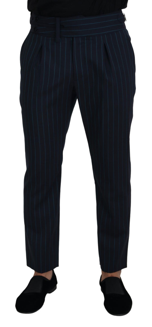 Dolce & Gabbana 100% Virgin Wool trousers in navy