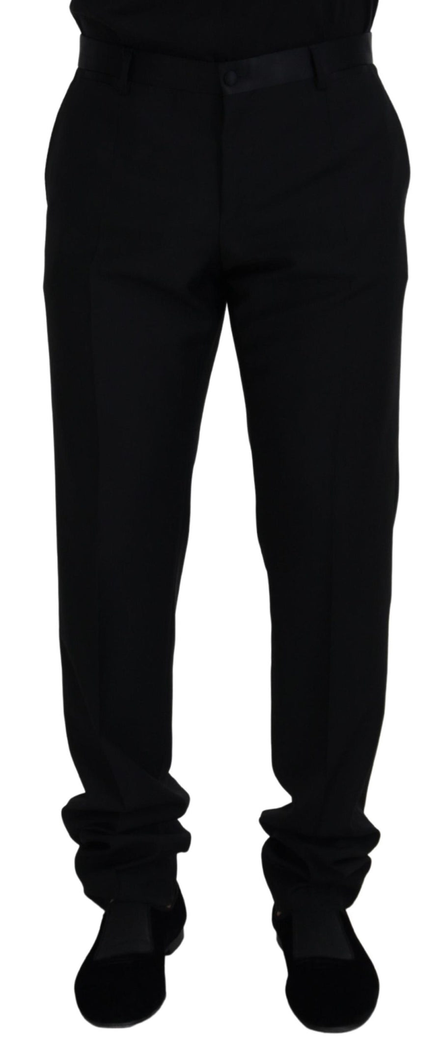 Dolce & Gabbana 87% Virgin Wool chino in black