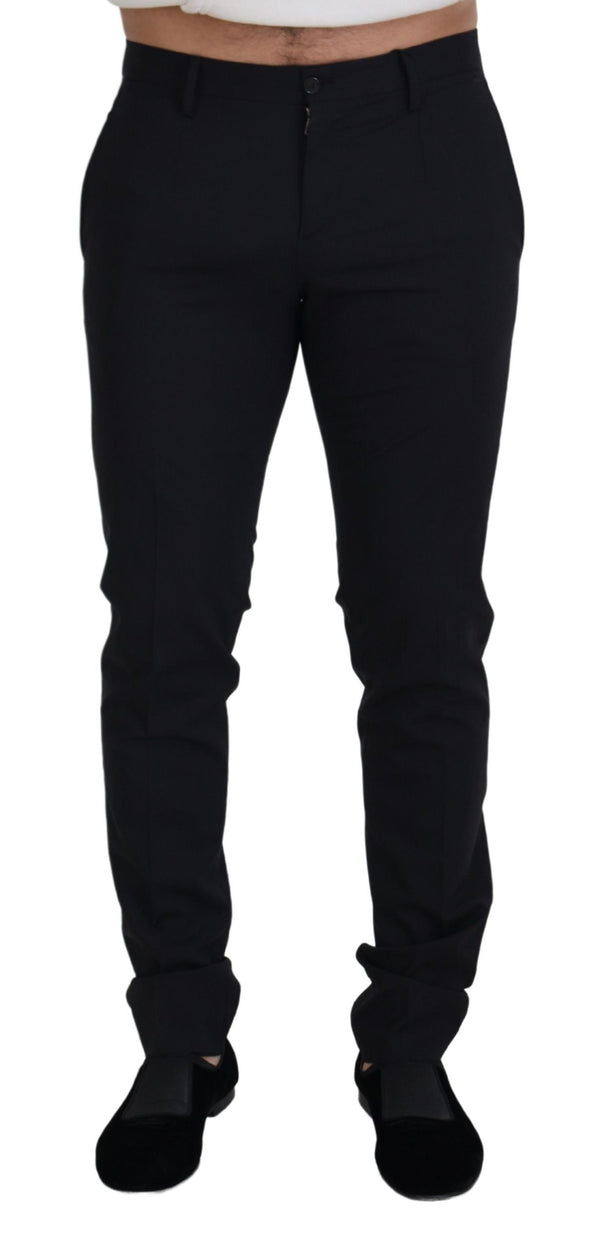Dolce & Gabbana 98% Wool trousers in black