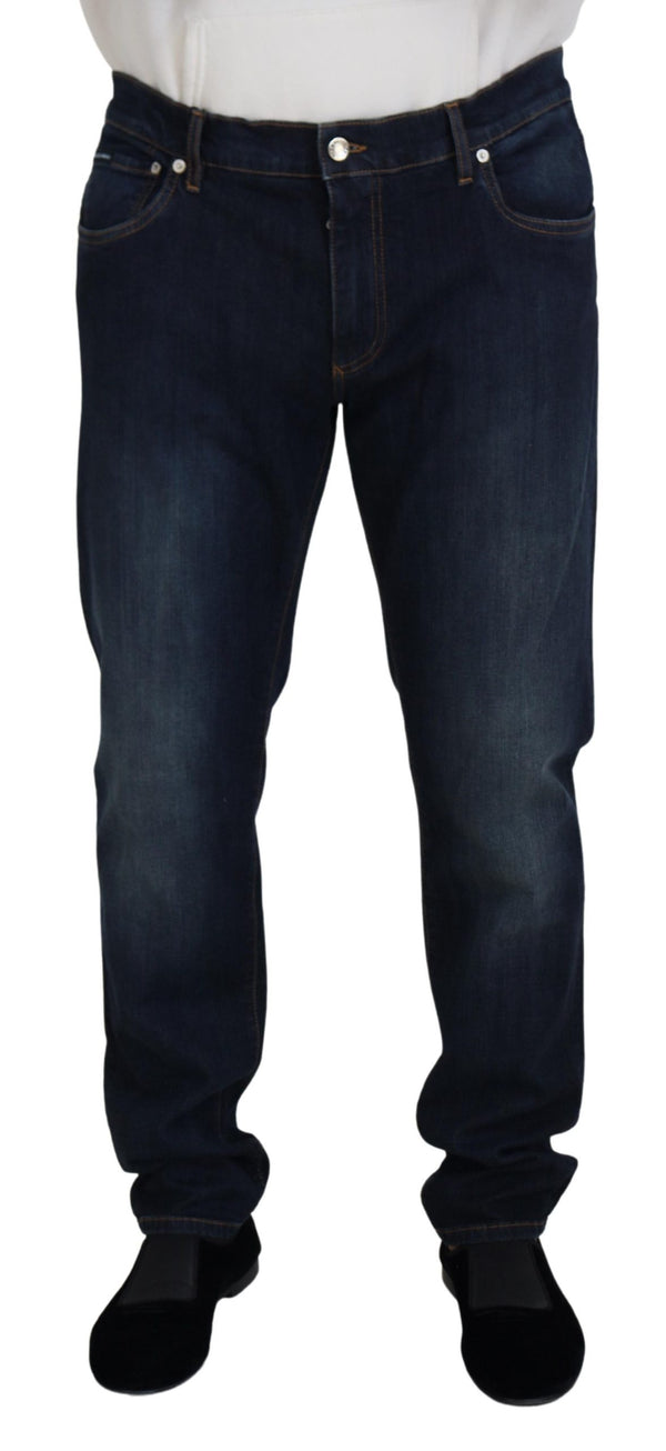 Dolce & Gabbana 98% Cotton jeans in navy