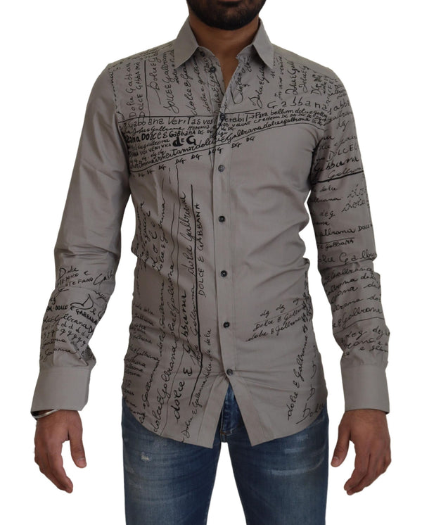 Dolce & Gabbana 100% Cotton shirt in gray