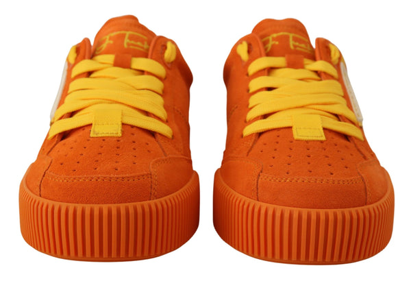 Dolce & Gabbana Suede Leather sneaker in orange