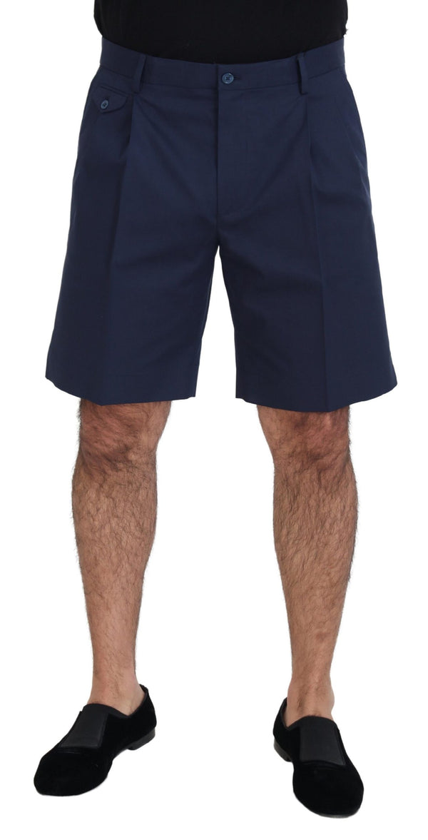 Dolce & Gabbana 89% Cotton shorts in navy