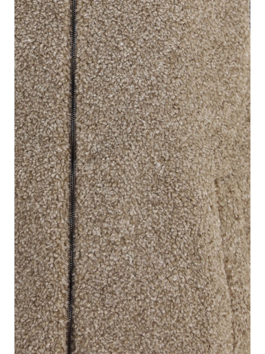 Sleeveless Vest Light Taupe Polyester Blazers