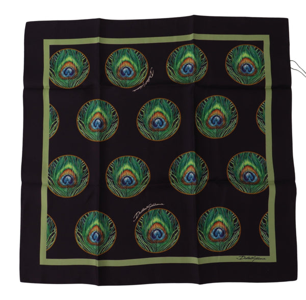 Dolce & Gabbana 100% Silk scarf in black