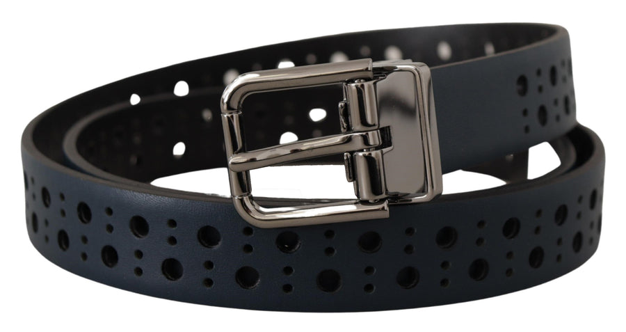 Dolce & Gabbana Leather belt in navy