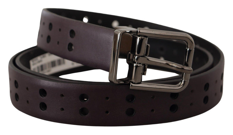 Dolce & Gabbana Leather belt in burgundy
