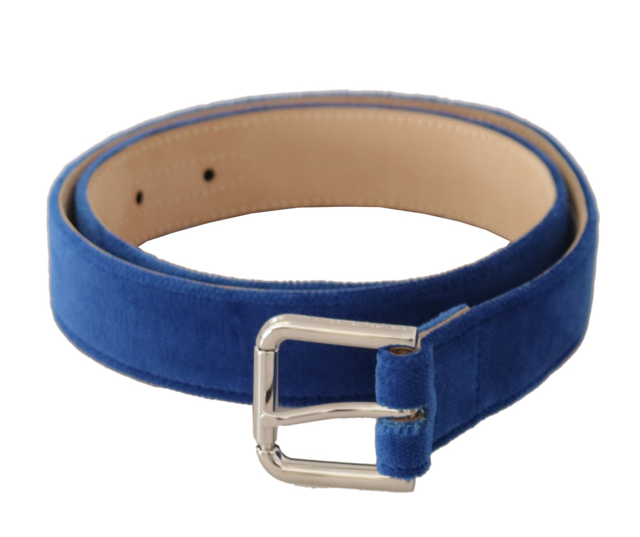 Dolce & Gabbana Velvet belt in blue