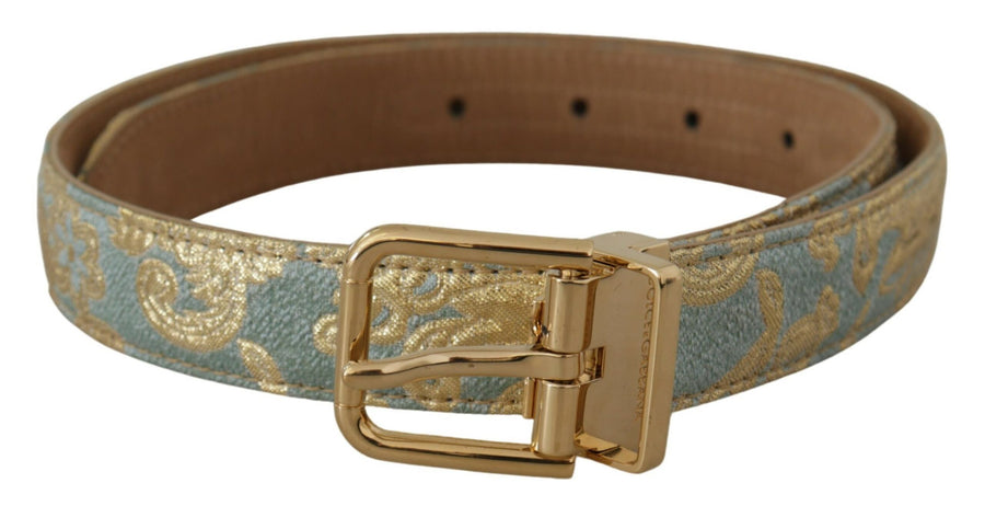 Dolce & Gabbana Jacquard canvas belt in blue