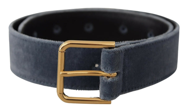 Dolce & Gabbana Velvet belt in navy