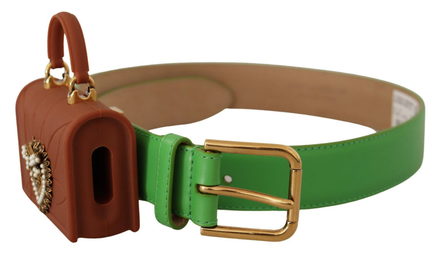 Dolce & Gabbana Leather belt in green