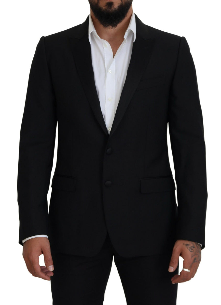 Dolce & Gabbana 87% Wool 10% Silk 3% Polyester blazer in black