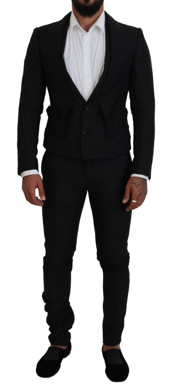 Dolce & Gabbana 34% Polyester suit in black