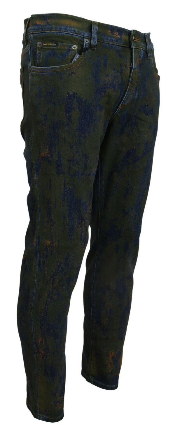 Dolce & Gabbana 98% Cotton jeans in green