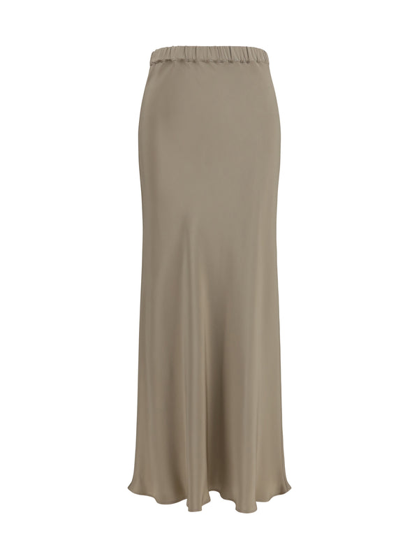 Max Mara 100% Silk skirt in beige