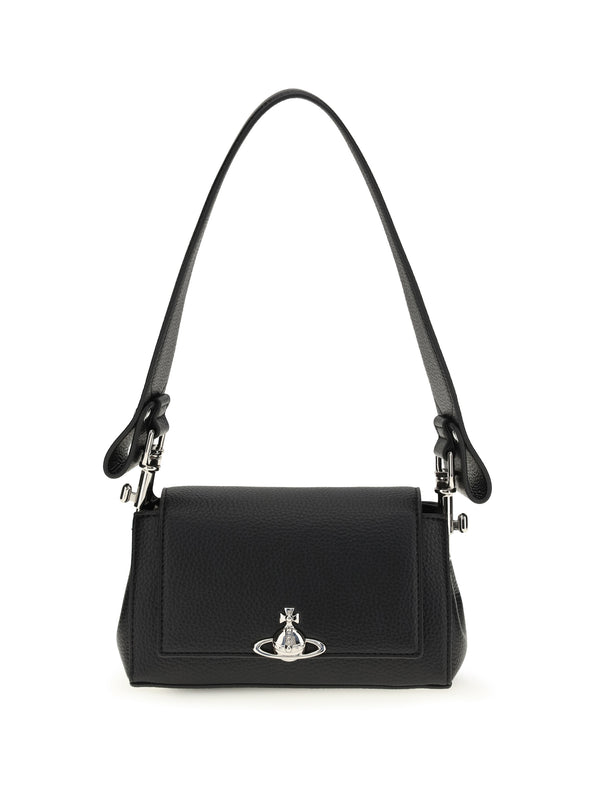 Vivienne Westwood 55% Thermoplastic Polyurethane; 45% Polyester shoulder bag in black