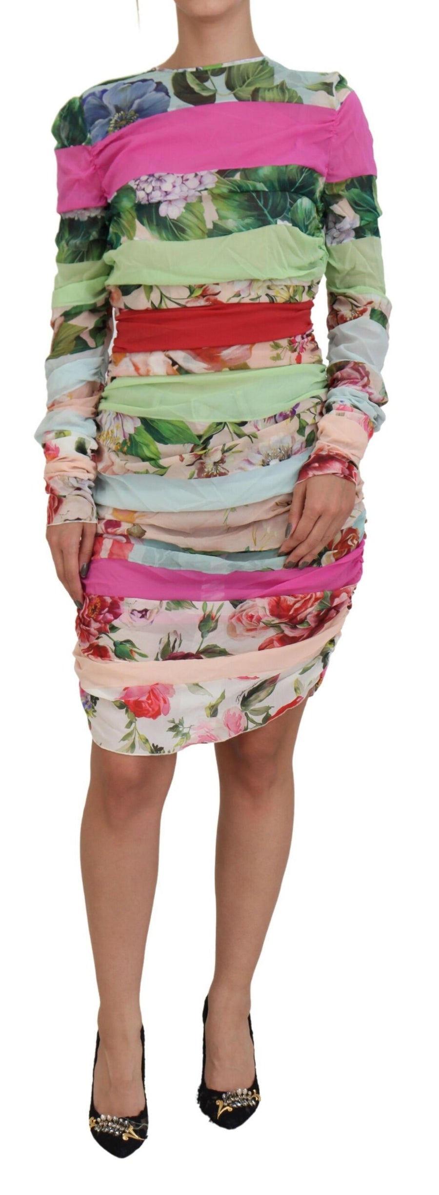 Dolce & Gabbana 92% Silk dress in multicolor
