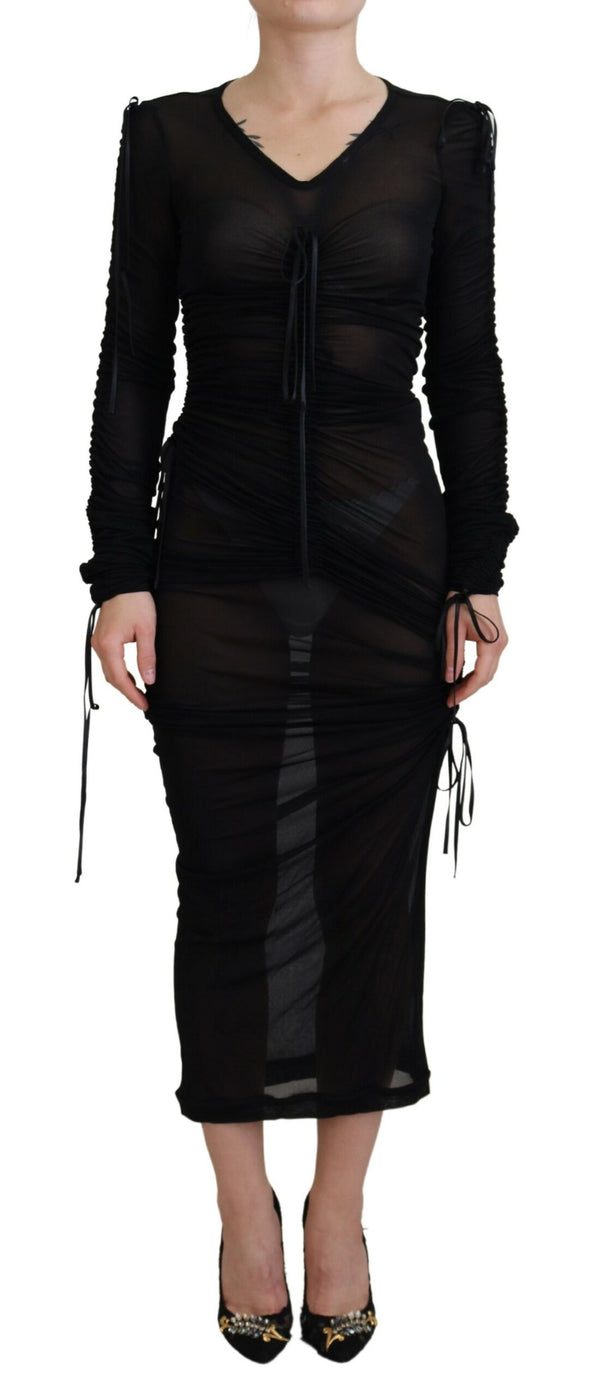 Dolce & Gabbana 72% Viscose dress in black