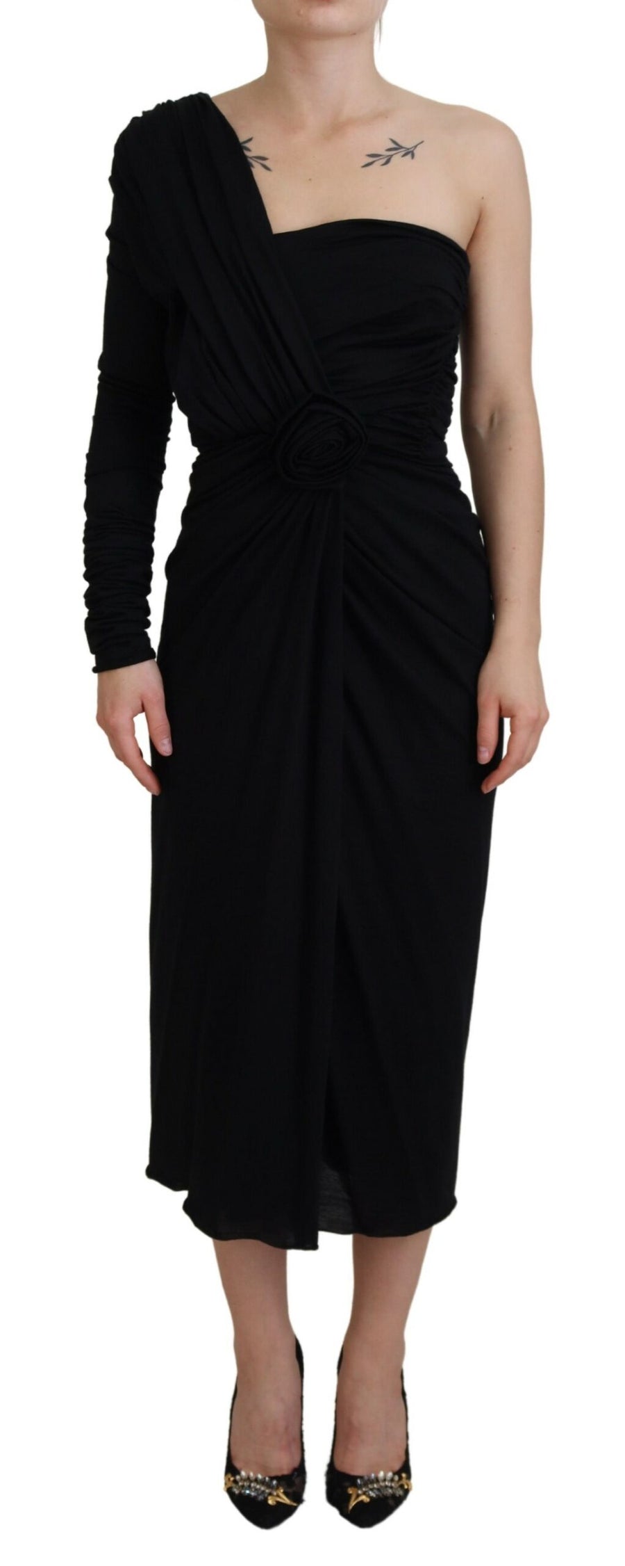 Dolce & Gabbana 100% Wool dress in black