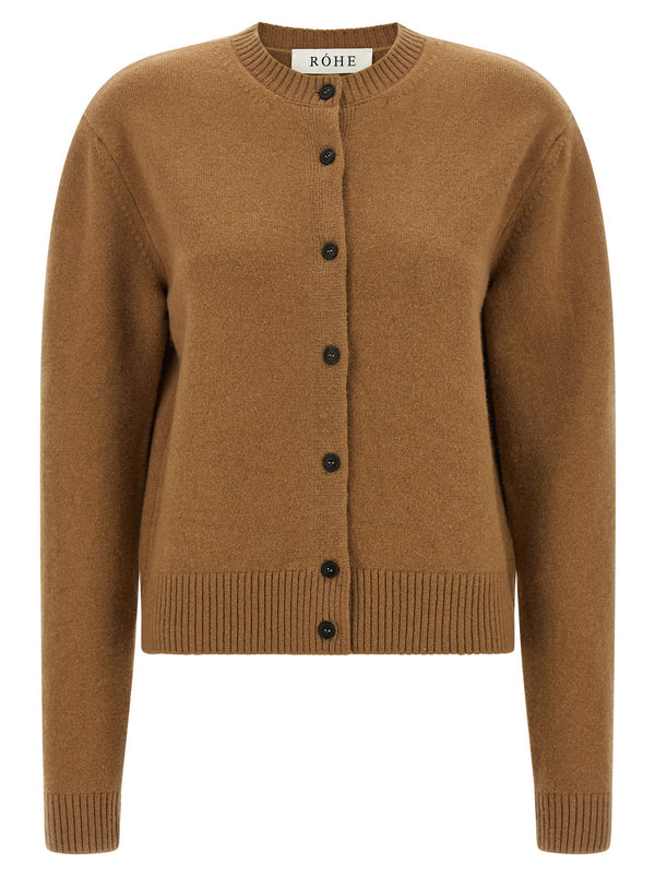 Rohe Cashmere Mixed Crew Neck Cardigan