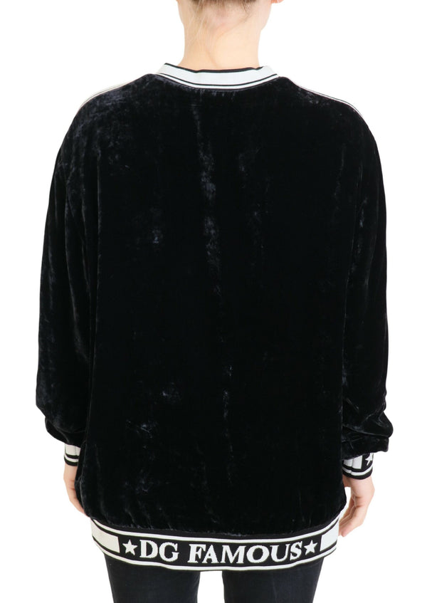 Dolce & Gabbana 18% Silk sweater in black