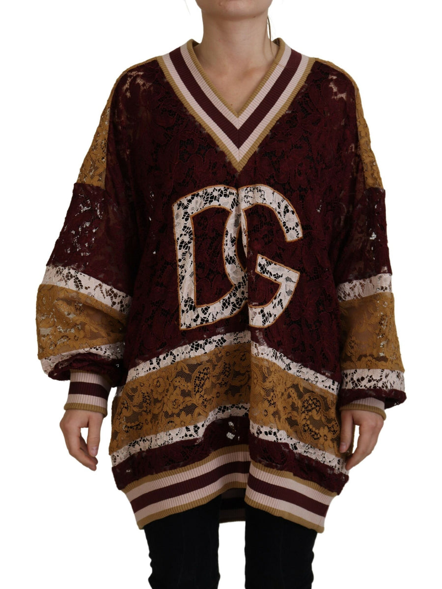 Dolce & Gabbana 83% Viscose 17% Nylon sweater in multicolor