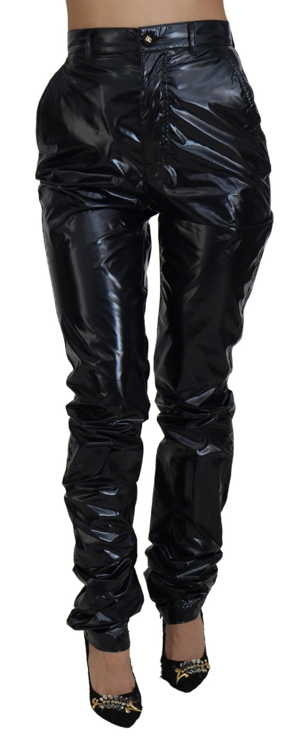 Dolce & Gabbana 100% Nylon trousers in black